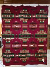 Pendleton Chief Joseph Wool Blanket Cardinal Red 64x80 picture