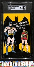 1966 Dexter Press Batgram Postcard #1 Batman & Robin Series 1 SGC 4.5 16177 picture