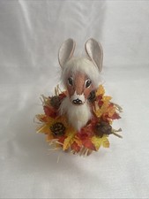 Annalee Autumn Fawn Rustic Yuletide Fawn Deer Christmas Fall Collectible Doll picture