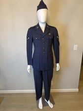 Rare 1949 Post-WW2 USAF Blue Shade 84 Dress Tunic Uniform Set with Flight Cap picture
