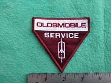 Oldsmobile Parts Service Dealer Uniform Pocket Maroon Pocket Shoulder Patch picture