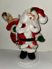 Annalee Christmas Santa With Toy Bag Teddy Bear Plush Figure 2012 Holiday 9