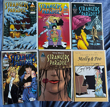 Terry Moore Strangers in Paradise Signed Lot (6) Abstract Studio Comics Rare picture