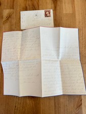 1861 Civil War Era LETTER TO Emma (KITTY) -Hernando UNION HOTEL FIRE NIAGRA FALL picture