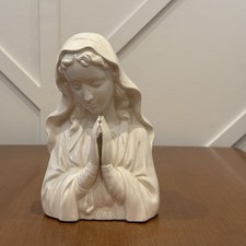 Vtg Napcoware Japan Virgin Mary Madonna Planter Figurine White Porcelain Vase picture