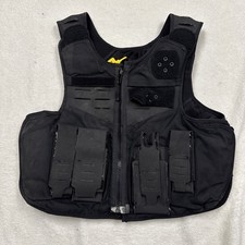 SAFARILAND V1 Fixed Pocket Armor Carrier Front Opening XL Reg 2414-2414 Black picture