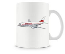 Western Airlines Boeing 737 Ceramic Coffee Mug - 15oz. picture