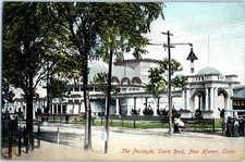 Vintage Postcard 1901-1907 The Peristyle, Savin Rock, New Haven, Connecticut picture