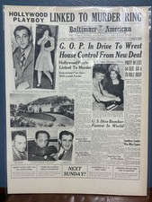 VINTAGE NEWSPAPER HEADLINE ~ BEN 