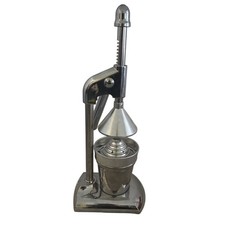 Vintage Commercial Chrome Manual Hand Press Juicer Citrus Heavy Duty picture