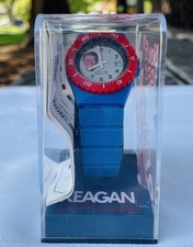 1984 Ronald Reagan  Presidential Collectible Campaign Watch —NEW- Blue Band picture
