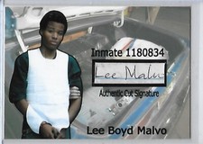 Lee Malvo signed customize card Beltway Sniper Attack Very Rare LOOK picture
