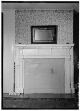 Photo:Odessa Delaware Heller House 1936 Living Room Mantel HABS picture