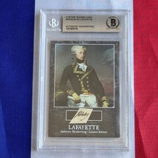 Marquis De Lafayette Handwritten Word Cut from a Autograph Letter Signed Beckett picture