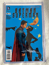 DC Comics Batman/Superman #14 (2014) Signed by Diógenes Neves Direct with COA picture
