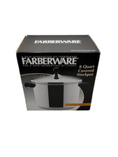 Farberware  Classic Series  Stainless Steel  Stock Pot  8 qt. Silver. New in Box picture