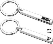 Steel 11Th Anniversary Keychain Gifts for Him Her Couple, 11Th Anniversary picture
