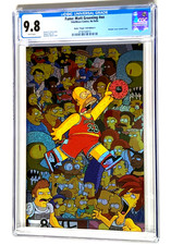 FAME: MATT GROENING: SIMPSONS AIR HOMER SPARKLE FOIL MATTHEW WAITE COVER CGC 9.8 picture