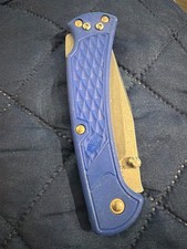 RARE BUCK 112 SLIM BLUE RARE DISCONTINUED BLUE COLOR SCALES picture