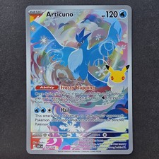 Articuno 132/128 Illustration Rare ME: 30th Celebration Pokemon TCG English Holo picture