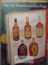 1942 RARE Esquire Advertisement DOUBLE PAGE AD MR BOSTON FINE WHISKIES picture