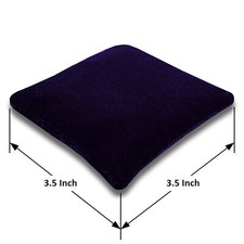 Dark Purple Crushed Velvet Crystal Sphere & Point Display Pillow (3.0