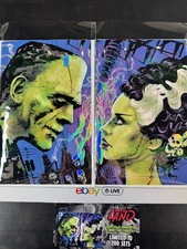 FRANKENSTEIN BRIDE OF FRANKENSTEIN EMBOSSED FOIL GREG LAND ARTBOOK SET LMTD 200 picture