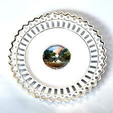 CONWAY - WHITE MTS NH NEW HAMPSHIRE Souvenir China TRINKET DISH PLATE picture