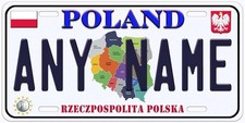 Poland Custom Personalized Novelty Car Tag License Plate picture