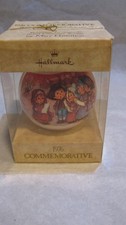 1976 Hallmark Commemorative Satin Christmas Ornament Mary Hamilton IOB picture