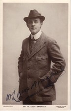 Theatre actor W. Louis Bradfield (1866-1919) org. on Sydney Photo Postcard picture