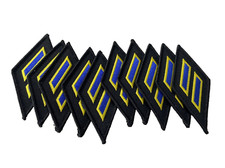 QTY (10) Emblem Authority 2 TWO stripes navy patch service police military NEW picture