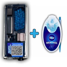 100 Cigarette Menthol Balls Blue Menthol Bead Crush With Dispenser Applicator picture