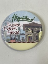 Olive Garden Button Pin Hospitaliano Tuscan Farm House picture