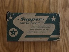 Original WW2 US Army Field Ration K Supper Unit Hiram Walker & Sons picture