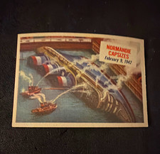 VTG 1942 Star Sales Co. American Non-Sport Trading Card #43 Normandie Capsizes picture