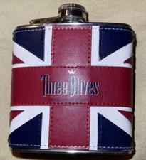 Three Olives The London Vodka 6oz Stainless Steel Flask picture