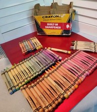 VTG Crayola 64 Crayon Box 1980s Binney Smith All 8 Retired Colors Maize 62 Pc picture