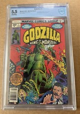 Godzilla #1 35 Cent Variant (Marvel Comics August 1977) Rare CBCS 5.5 picture