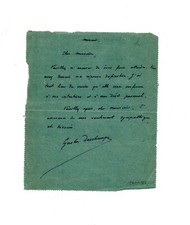 French archaeologist & writer Gaston Deschamps SIGNED letter to James Hazen Hyde picture