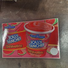 Vintage Original Ice Cream Truck Advertising Decal Watermelon Jolly Rancher C12 picture