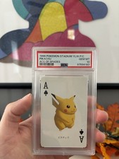 Nintendo 1998 Pokemon Stadium Yellow Pikachu Ace of Spades PSA 10 JP picture