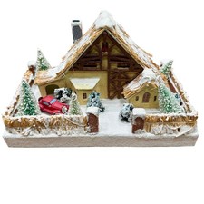 Christopher Radko Shiny Brite Alpine Meadow Sparkle putz mini Christmas village picture