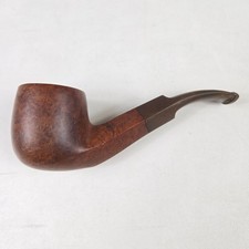Vintage Reject Tobacco Pipe Estate London Made Bent Bulldog Shape Briar 60s 70s picture