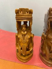 Sandalwood Ambari Royal Elephant Safari Carving Hand Crafted 8” Caravan Cauvery picture