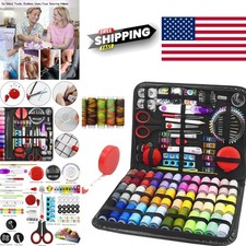Complete Sewing Kit 229 Pieces with Scissors Needles and Thread for DIY Projects picture
