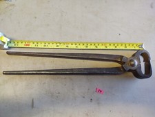 Vintage Heller Bros End Nippers Blacksmithing Forging Tool USA picture