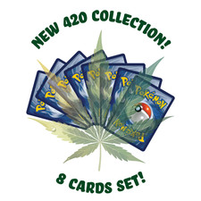420-Themed Custom Trading Card Set (8 Cards) | Anime-Inspired Fan Art | Collecti picture