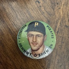 1956 Topps JOHNNY O'BRIEN Pittsburgh Pirates 1 1/8