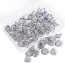50 PCS Pipe Screens 1/2 Inch 100% Stainless Steel Bowl Screens Filters 0.5... picture